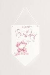 Kedi Teması Kağıt Afiş Flama