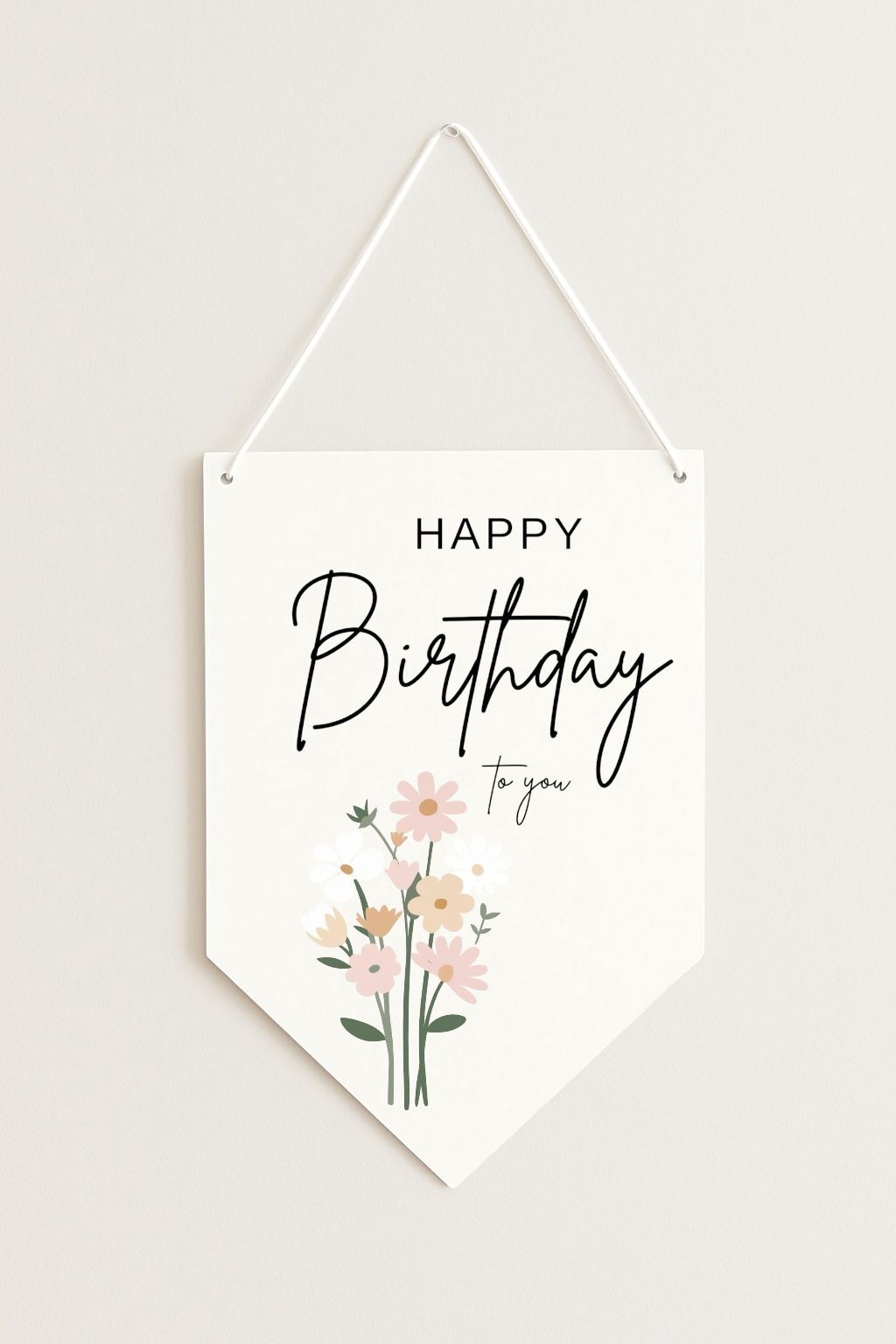 Papatya Kağıt Afiş Flama