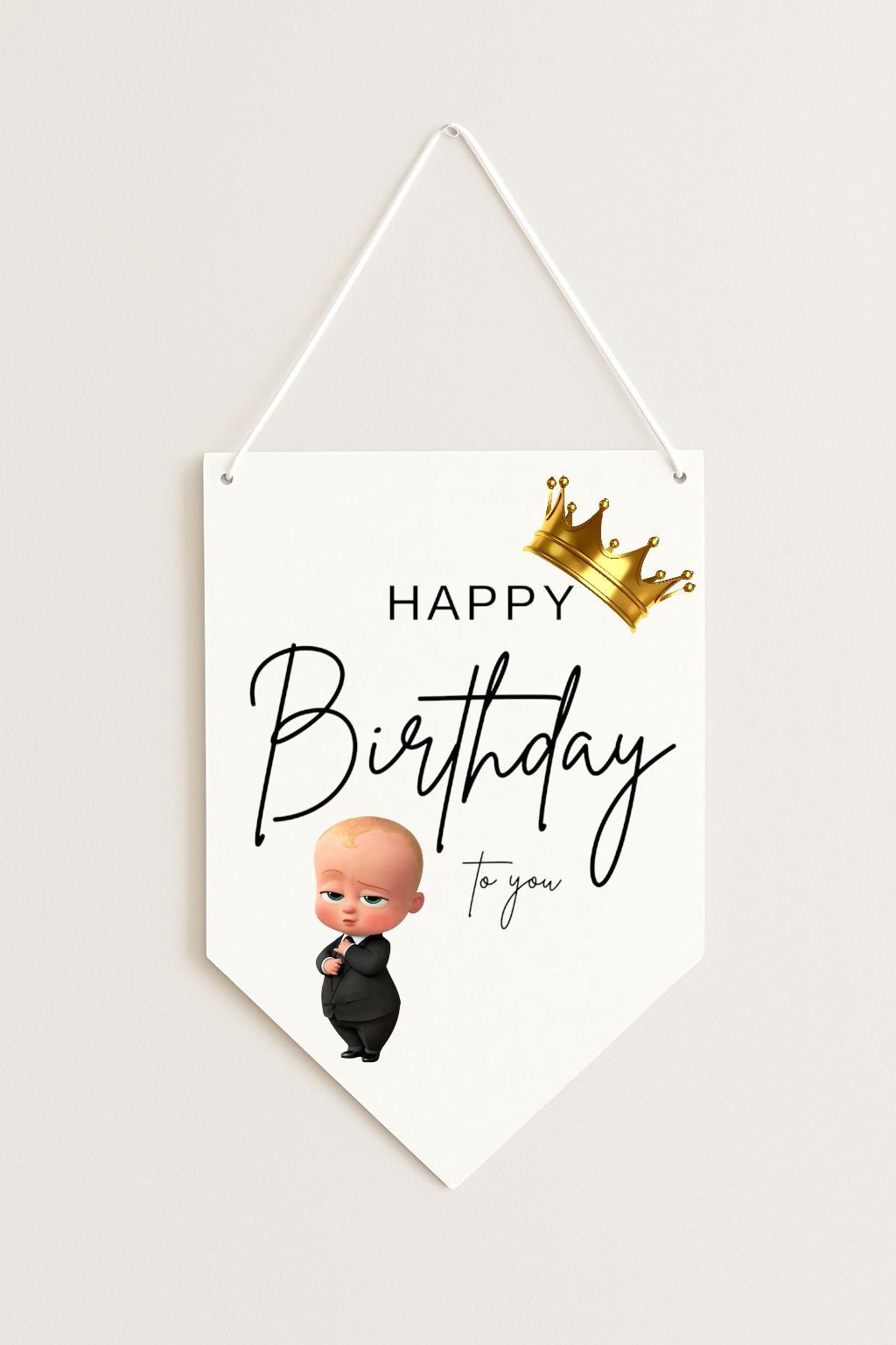 Patron Bebek Kağıt Afiş Flama