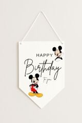 Mickey Mouse Kağıt Afiş Flama