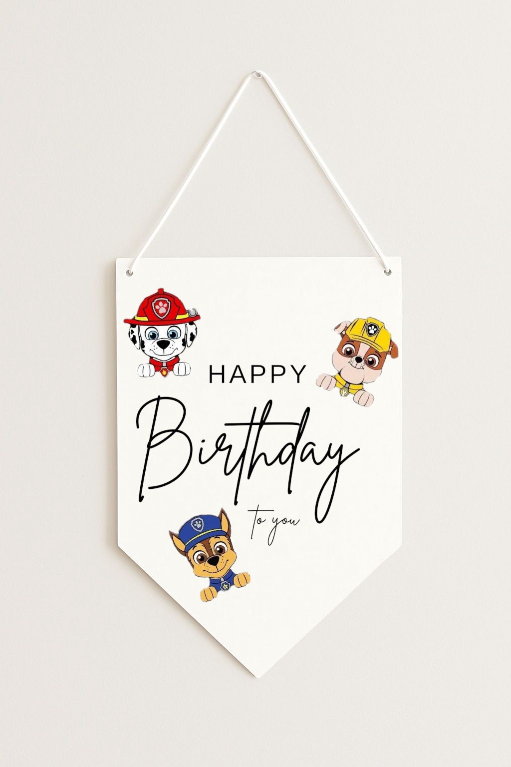 Paw Patrol Kağıt Afiş Flama