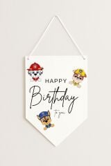 Paw Patrol Kağıt Afiş Flama