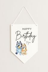 Bluey Kağıt Afiş Flama