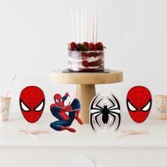 Örümcek Adam Masa Süsü 4 Adet