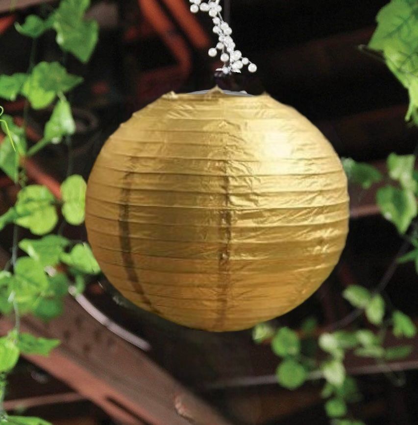 Altın Kağıt Japon Feneri 20cm