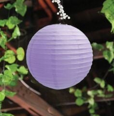 Lila Kağıt Japon Feneri 20cm
