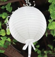 Beyaz Kağıt Japon Feneri 20cm