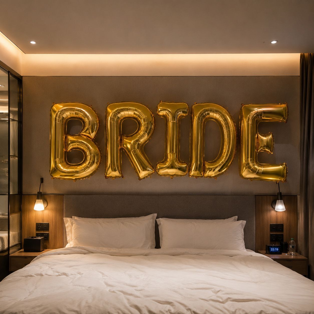 100cm Gold Bride Folyo Balon