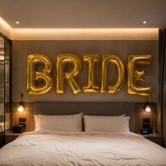 100cm Gold Bride Folyo Balon