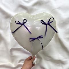 Mor Fiyonk Balon Süsü 10 Adet