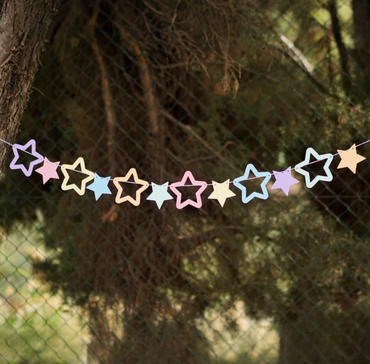 3d Makaron Yıldız Asma Süs