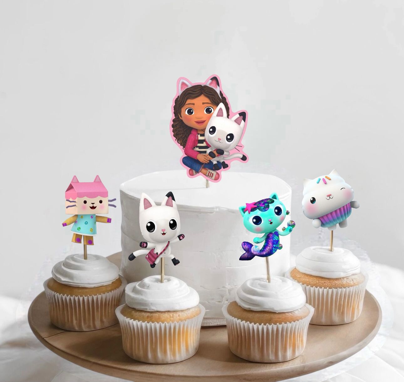 Gabby Teması Pasta Süsü