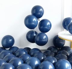 100 ADET GECE MAVİSİ MAKARON BALON