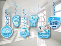 Hoşgeldin Oğlum Sarkıt Süs 6 Adet