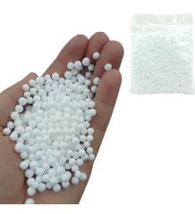 Beyaz Strafor Top Boncuk