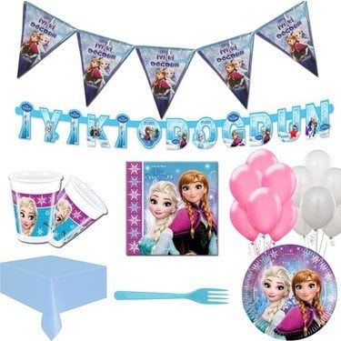 Elsa Frozen Parti Seti 16 Kişilik