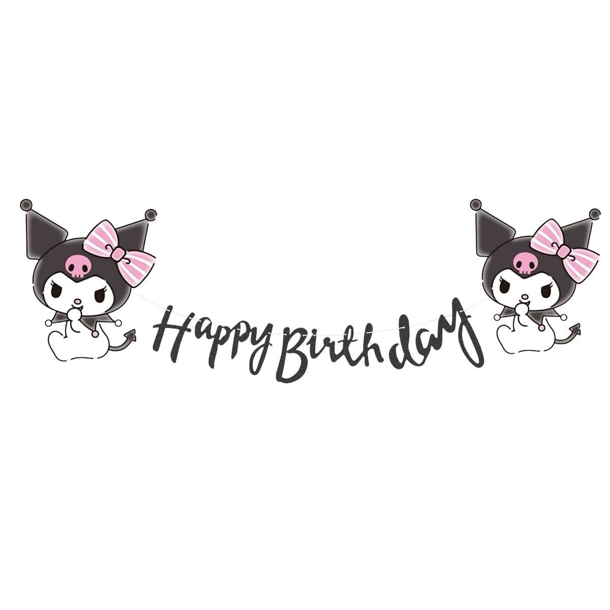 Kuromi Happy Birthday Yazısı