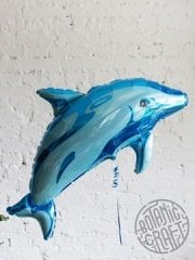 Mavi Yunus Balığı Folyo Balon