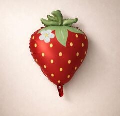 Çilek Folyo Balon 1 Adet