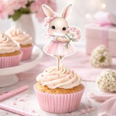 Tavşan Kız Teması Kürdan 8 Adet