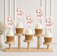 Tavşan Kız Teması Kürdan 8 Adet