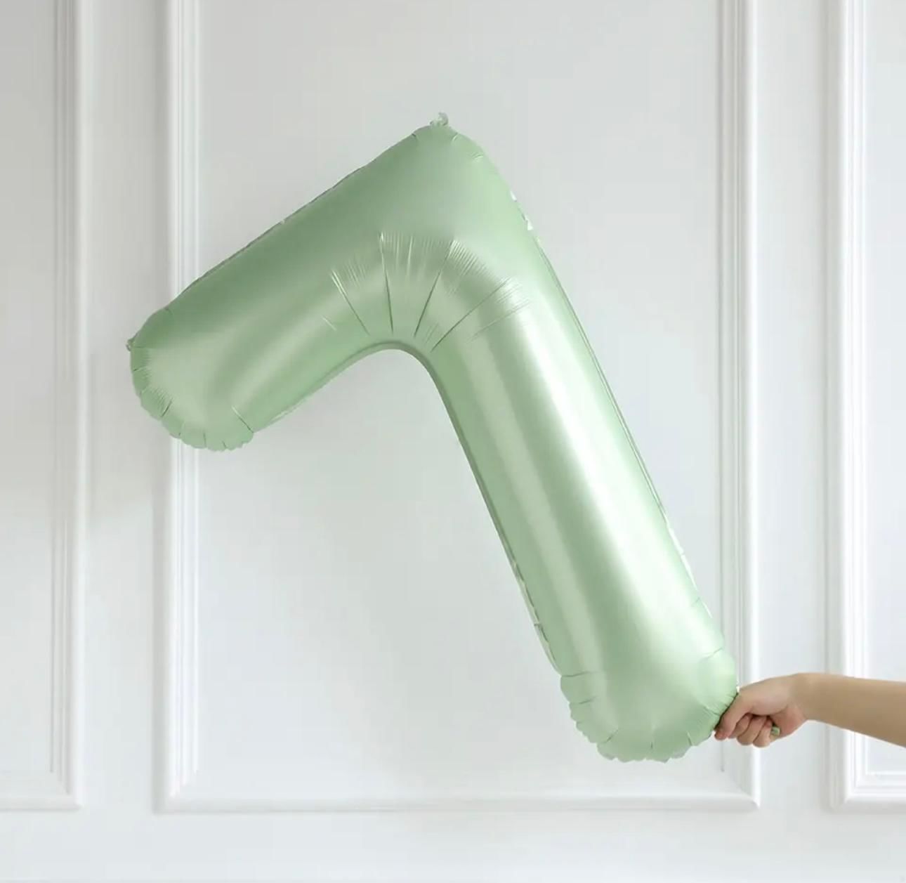 75cm 7 Yeşil Rakam Folyo Balon