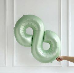 75CM 8 YEŞİL RAKAM BALON