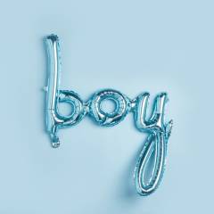Mavi Boy İmza Folyo Balon