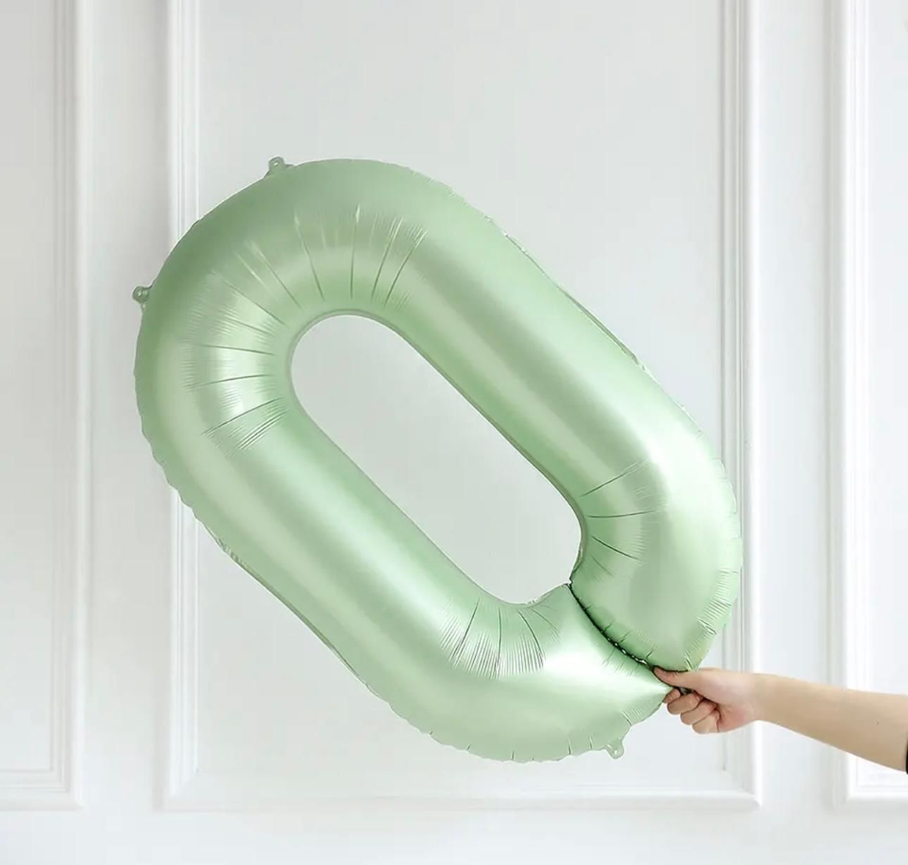 75cm 0 Yeşil Rakam Folyo Balon