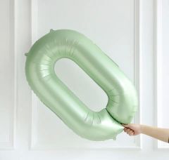 75CM 0 YEŞİL RAKAM BALON