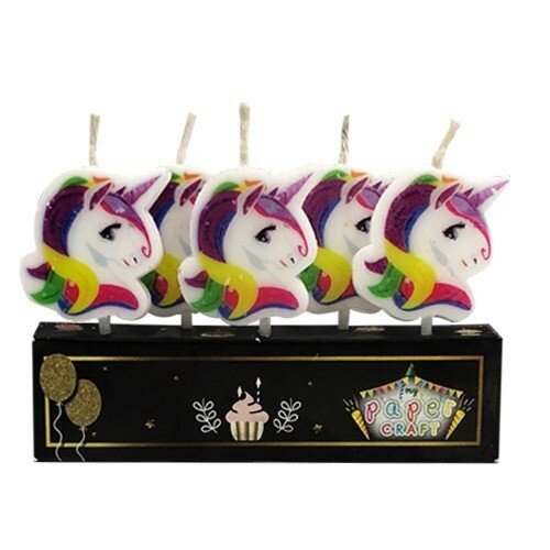 UNİCORN PASTA MUMU ( 5 ADET )