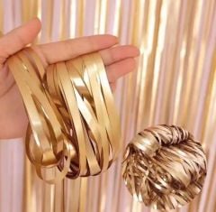 Mat Gold Işıltılı Parti Perdesi