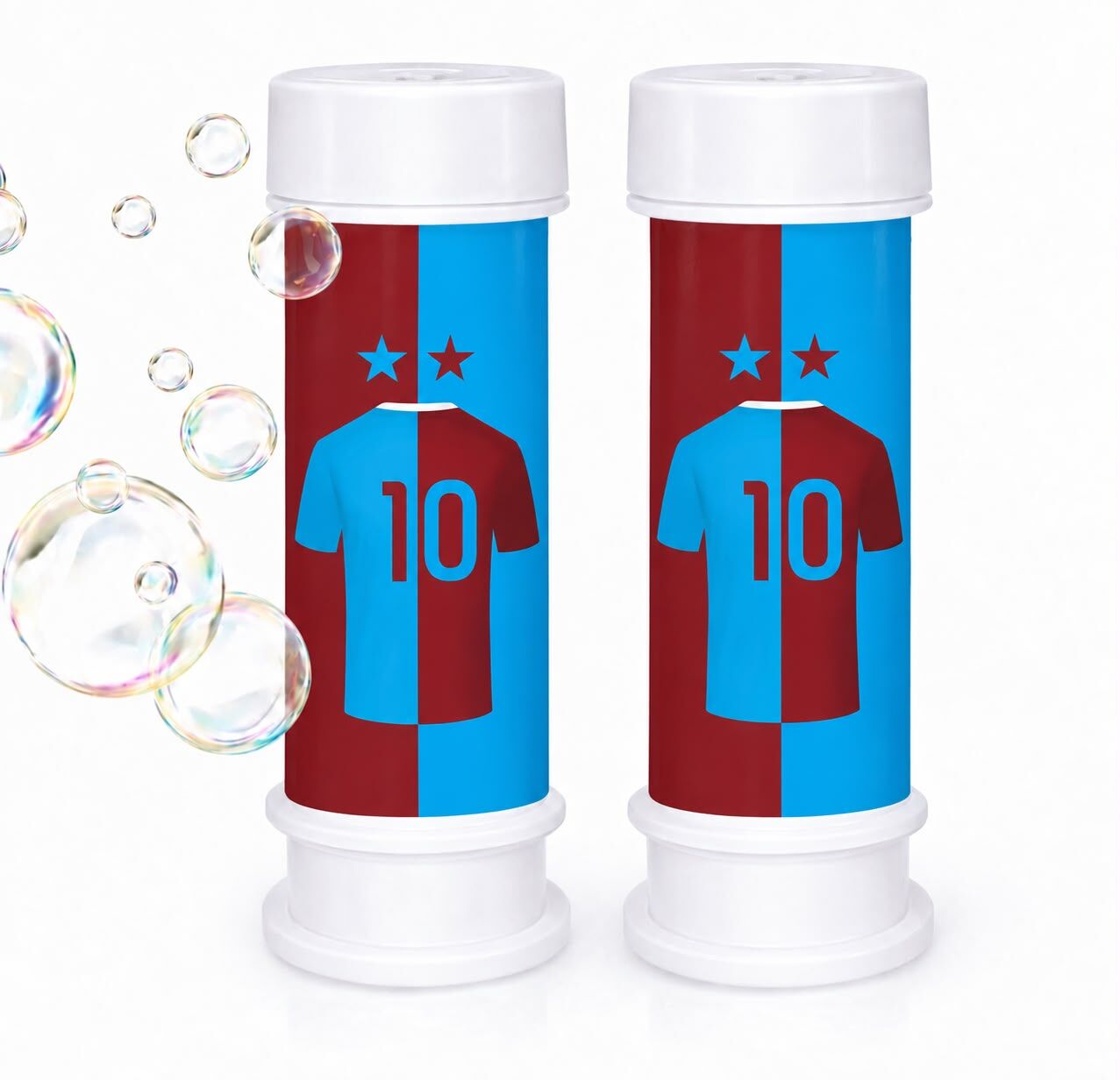 Bordo Mavi Futbol Köpük Baloncuk