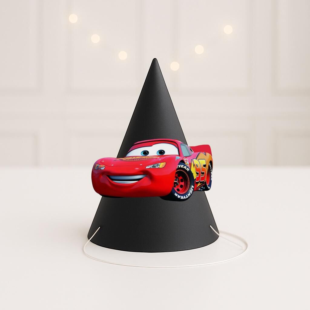 3d Cars Parti Şapkası