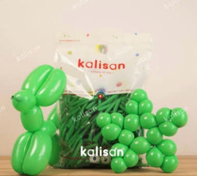 Haki Yeşil Sosis Balon 5 Adet