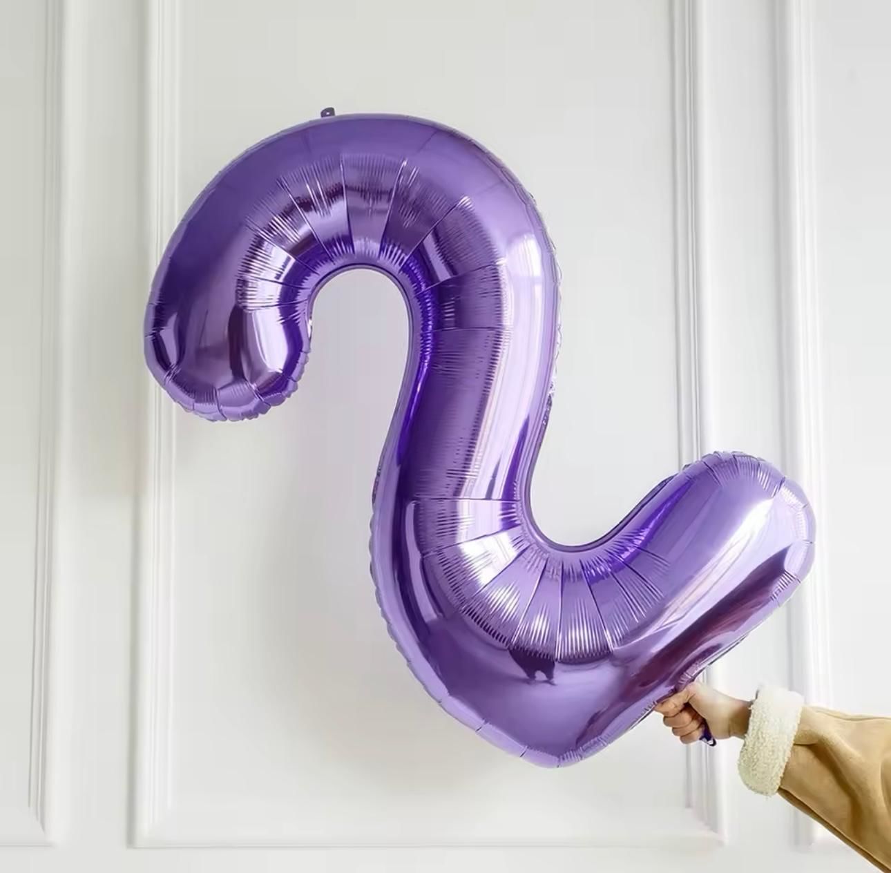 75cm 2 Mor Rakam Folyo Balon