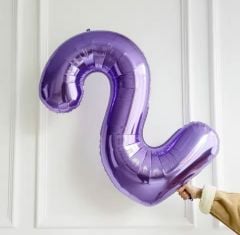 75cm 2 Mor Rakam Folyo Balon