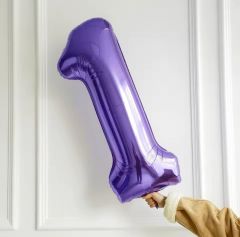 75cm 1 Mor Rakam Folyo Balon