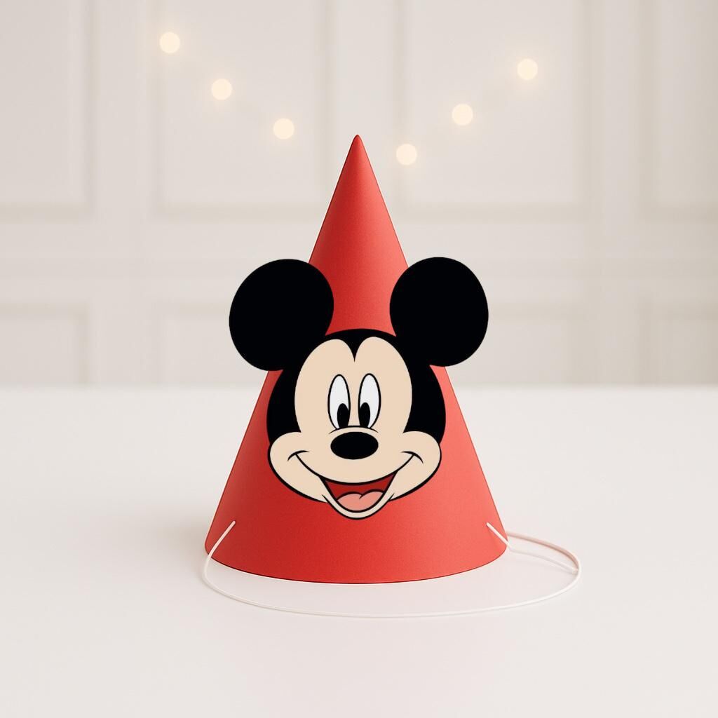 3d Mickey Mouse Parti Şapkası