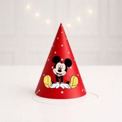 Mickey Mouse Parti Şapkası 4 Adet