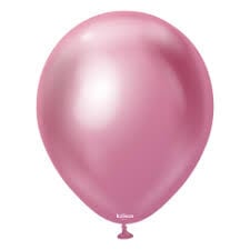 18 inç Büyük Boy Pembe Krom Balon 1 Adet
