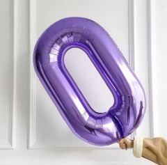 75cm 0 Mor Rakam Folyo Balon