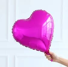 Fuşya Kalp Folyo Balon 1 Adet