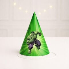 Hulk Parti Şapkası 4 Adet