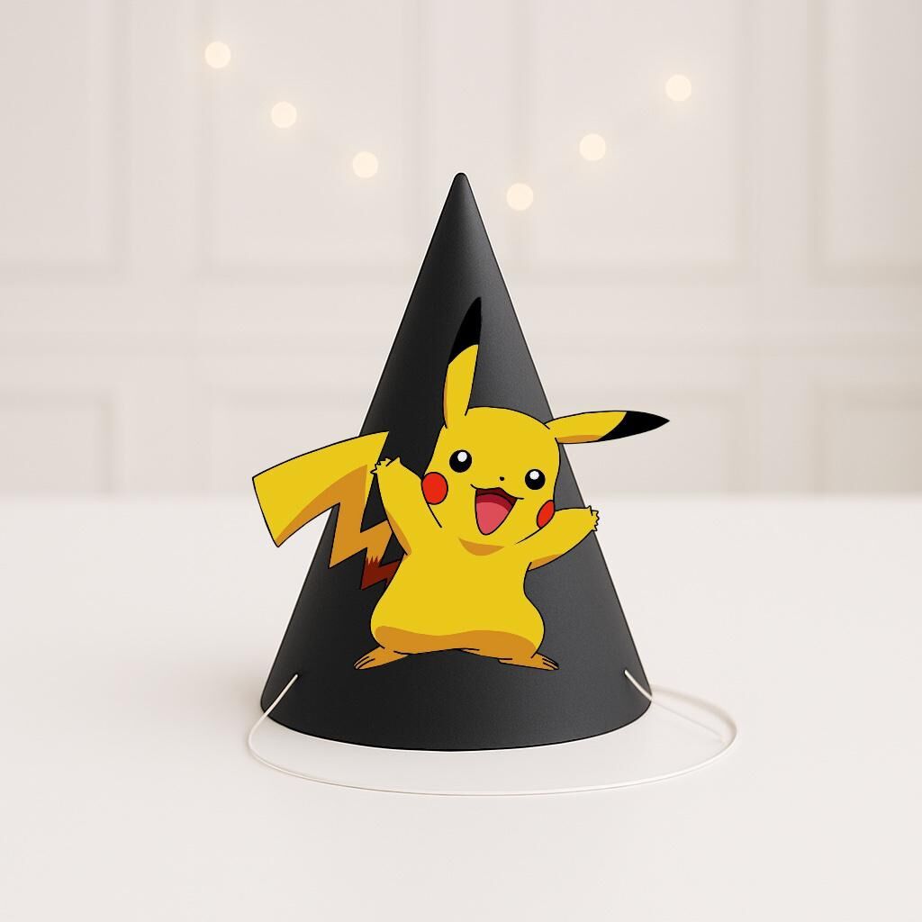 3d Pikaçu Parti Şapkası