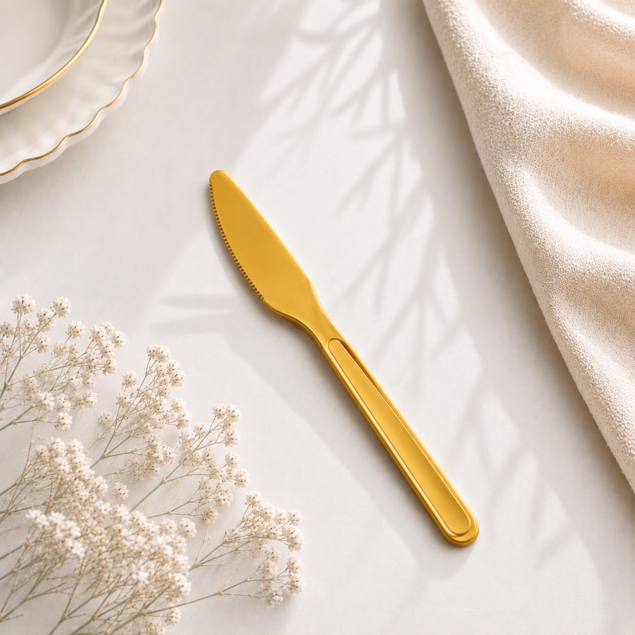 Gold Plastik Bıçak 24 Adet