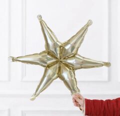 Beyaz Altın İkm Kutup Yıldızı Folyo Balon