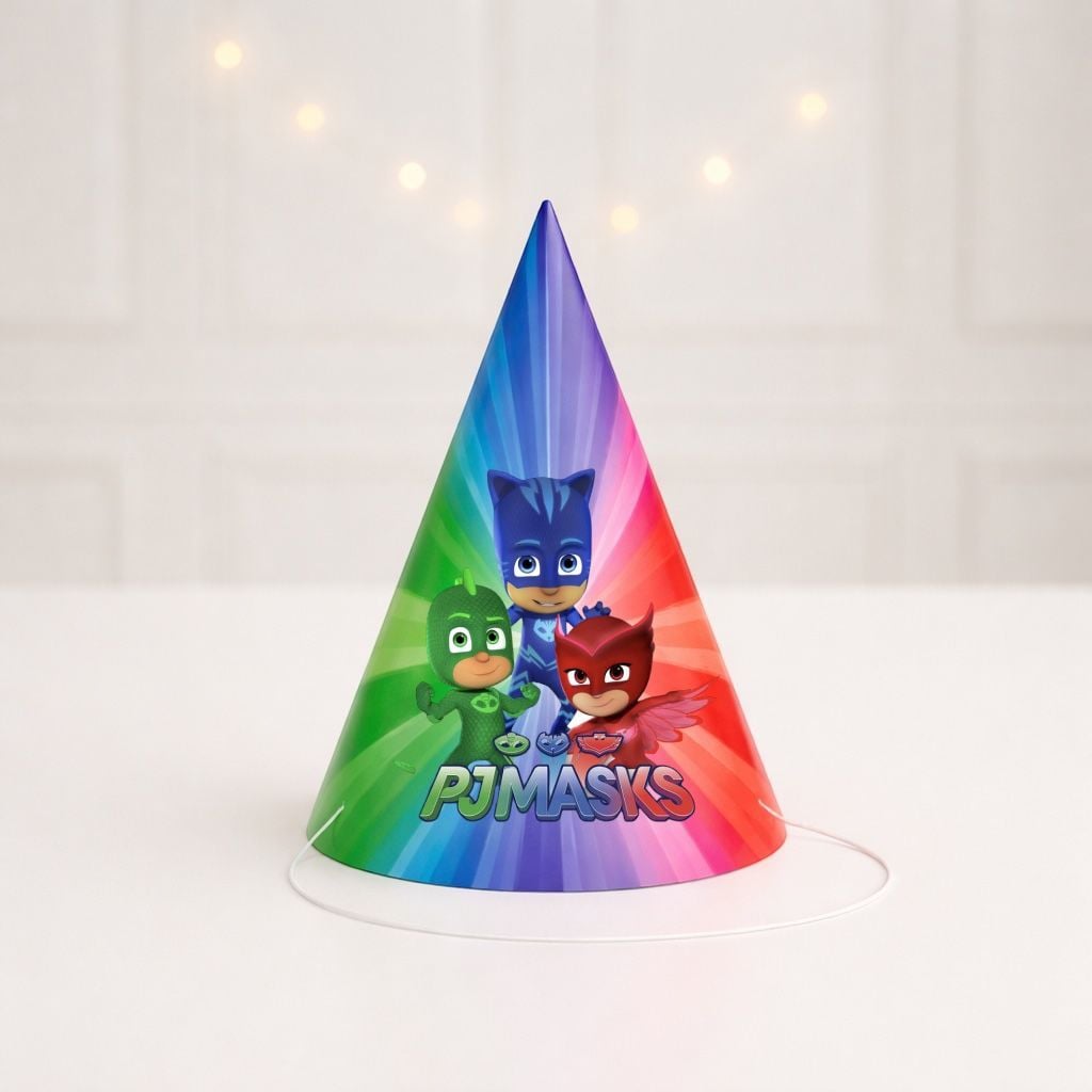 Pj Masks Parti Şapkası 4 Adet