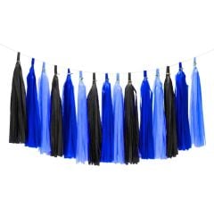 Lacivert Siyah Mavi Püskül Kit