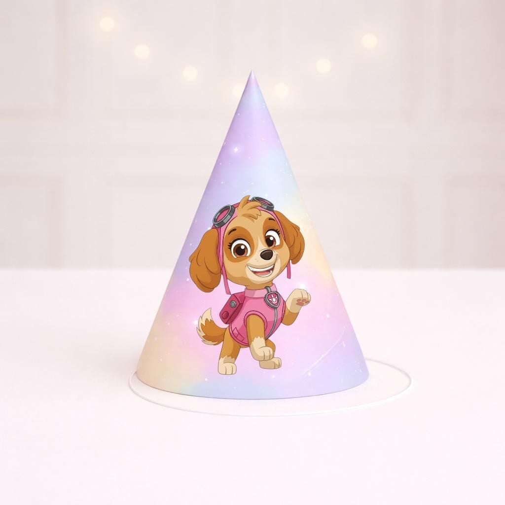 Paw Patrol Skye Parti Şapkası 4 Adet